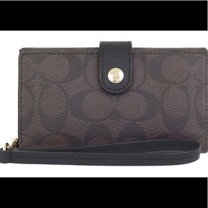 Coach Phone Wristlet